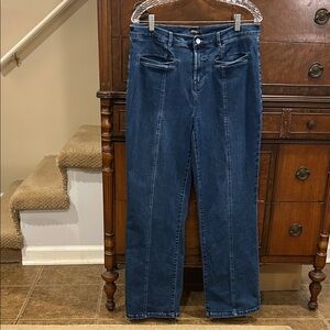 J McLaughlin Straight Leg Jeans Dark Wash Women's Size 14